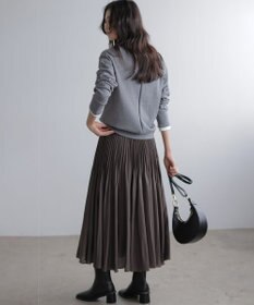 組曲 L 【加藤ローサさん着用】コットンカシミヤMIX刺繍入りニット