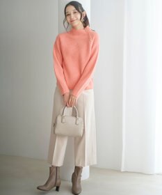 ANY SIS 【洗える】ボトルネックボタンポイントAir ニット