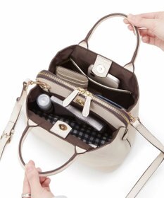 TOPKAPI 【TREASURE TOPKAPI】フロントステッチ レザーミニショルダーバッグ