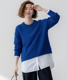 23区 【SLOW/一部店舗限定】リボンヤーン クルーネック ニット