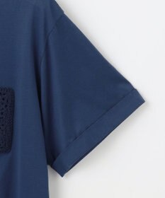 自由区 S 【カタログ掲載・洗える】クロッシェポケット Tシャツ