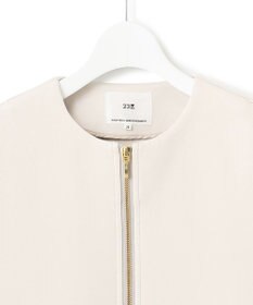 23区 L 【洗える】コットンエアー ギャザー ライトアウター