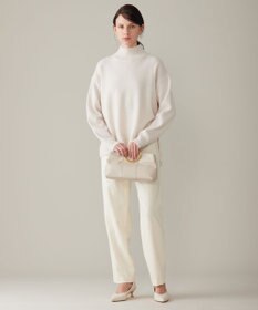 自由区 【洗える】ウールカシミヤブレンドハイネック ニット