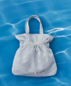 Maison de FLEUR シーシェルプリントリボン2Wayバッグ