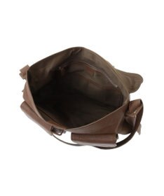 genten ゴートシュリンク かぶせ付ショルダーバッグ