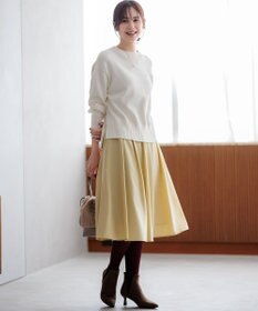 組曲 コットンカシミヤ混 クルーネックニット