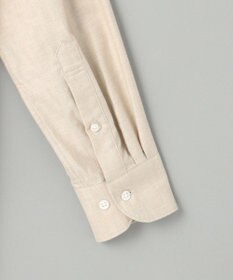 GOTAIRIKU 【洗える】コットンフラノシャツ_ カッタウェイカラー