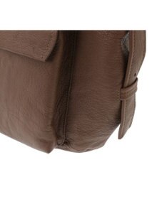 genten ゴートシュリンク かぶせ付ショルダーバッグ