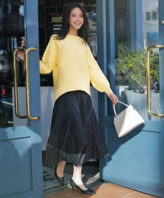 ANY SIS 3連パール調フープ イヤリング