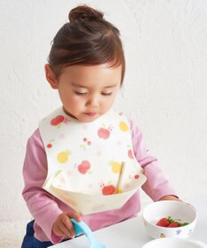 MIKI HOUSE HOT BISCUITS 長袖Tシャツ＆お食事スタイセット【BOX付き】