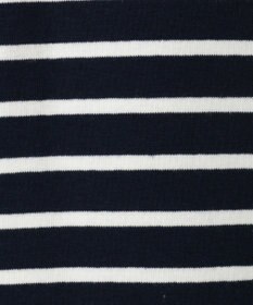 Green Parks 異素材ボーダーペプラムカットソー