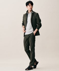 JOSEPH ABBOUD 【キングサイズ・ウエストも伸びる!・ストレッチ】 ハイパワーピケストレッチ パンツ 26SSモデル