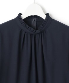 23区 L 【洗える】ジョーゼット フリル ブラウス