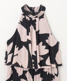 GRACE CONTINENTAL キカプリントホルタードレス