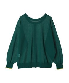 AMERICAN HOLIC バイカラーシアーニットカーディガン