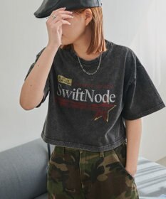 WEGO ヴィンテージウォッシュグラフィックショートT