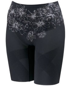 WACOAL 【SUHADA 肌リフトSTEP 】 ガードル ロング丈 はいて歩いて、カロリー消費アップをめざそう クロス構造 ジャストウエスト スハダ GRC486 /ワコール