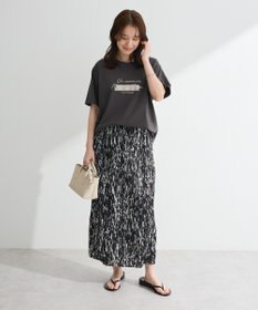 Green Parks 柄プリーツスカート