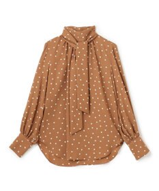 BEIGE， VIGNON / ドットブラウス