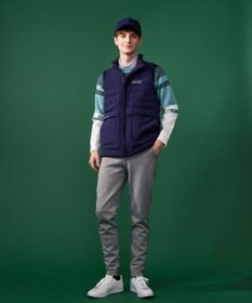 23区GOLF 【MEN】【洗える】カラーブロック 裏付き ニット