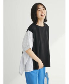 Green Parks 異素材脇切り替えドッキングプルオーバー