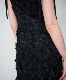 GRACE CONTINENTAL ケミカルフラワーレースワンピース