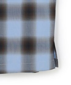 J.PRESS YORK STREET 【UNISEX】オンブレーチェック オープンカラーシャツ