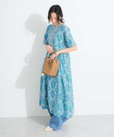 CRAFT STANDARD BOUTIQUE インド綿アラベスク柄ワンピース