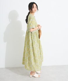 CRAFT STANDARD BOUTIQUE インド綿アラベスク柄ワンピース
