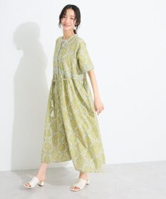 CRAFT STANDARD BOUTIQUE インド綿アラベスク柄ワンピース