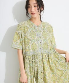 CRAFT STANDARD BOUTIQUE インド綿アラベスク柄ワンピース