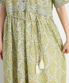 CRAFT STANDARD BOUTIQUE インド綿アラベスク柄ワンピース