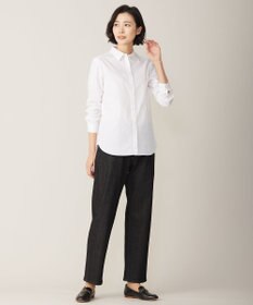 J.PRESS LADIES L 【洗える】BEZ ストライプ シャツカラー ブラウス