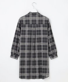 J.PRESS LADIES 【WEB限定カラーあり・洗える】SOFT SHEER チェック ロング シャツ