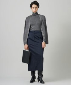 ICB 【CLASSY.1月号掲載・新色追加・洗える】エクストラファインメリノ タートルネックプルオーバー