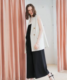 YECCA VECCA ドライタッチ金釦テーラードジレ