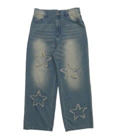 WEGO スターモチーフオーバーダイバギーパンツ