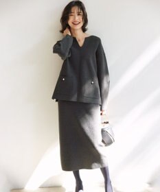 組曲 S 【加藤ローサさん着用】スムースストレッチニットアップ