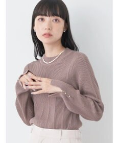 earth music&ecology 袖パールハイネックリブプルオーバー