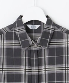 J.PRESS LADIES 【WEB限定カラーあり・洗える】SOFT SHEER チェック ロング シャツ