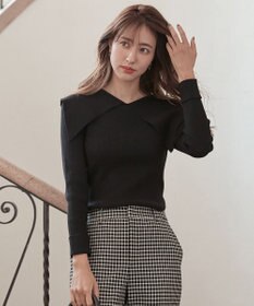 ANY SIS 【洗える】ビックカラーリブ ニット