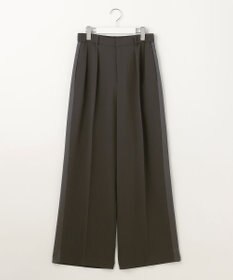 自由区 【SHIHOさんコラボ・洗える】バックサテンジョーゼットワイド パンツ