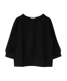 Green Parks 袖異素材使いリップルプルオーバー