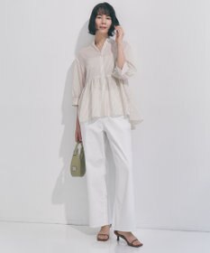 UNFILO 【UNFILO DENIM/新色追加】撥水ストレッチ ルーズワイドデニム
