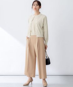 組曲 L 【ストレッチ・イージーケア】オシャクロス ガウチョパンツ