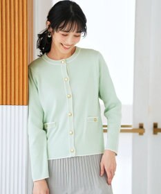 ANY SIS S 【花粉対策】ラインポイント カーディガン