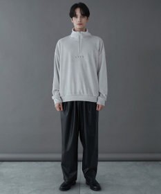 WEGO 【ユニセックス着用ITEM】マイクロシャギーワンポイントハーフZIPプルオーバー