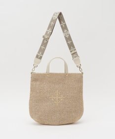 russet スリム2WAYトートバッグ <ナイロンラフィア>(CE-1717-WEB)