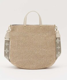 russet スリム2WAYトートバッグ <ナイロンラフィア>(CE-1717-WEB)