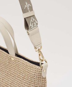 russet スリム2WAYトートバッグ <ナイロンラフィア>(CE-1717-WEB)